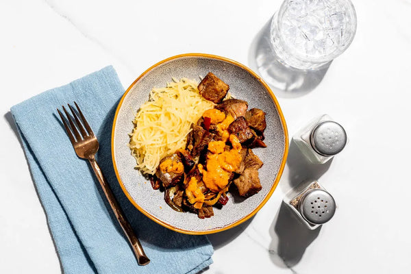 Pork Carnitas over Mexican Cauliflower Rice
